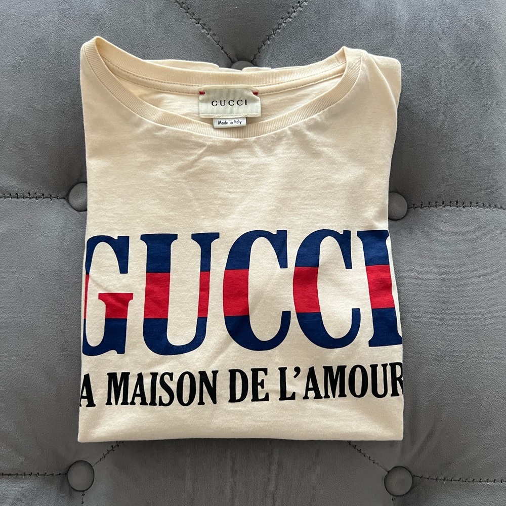 Gucci Kids La Maison de L'Amour T-Shirt Size 10